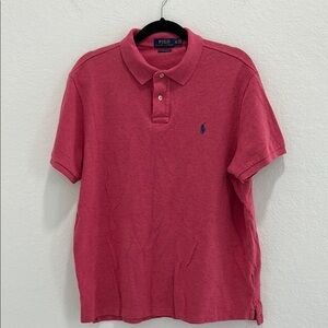 Polo by Ralph Lauren Men's Slim Fit Red Polo Shirt Size XL